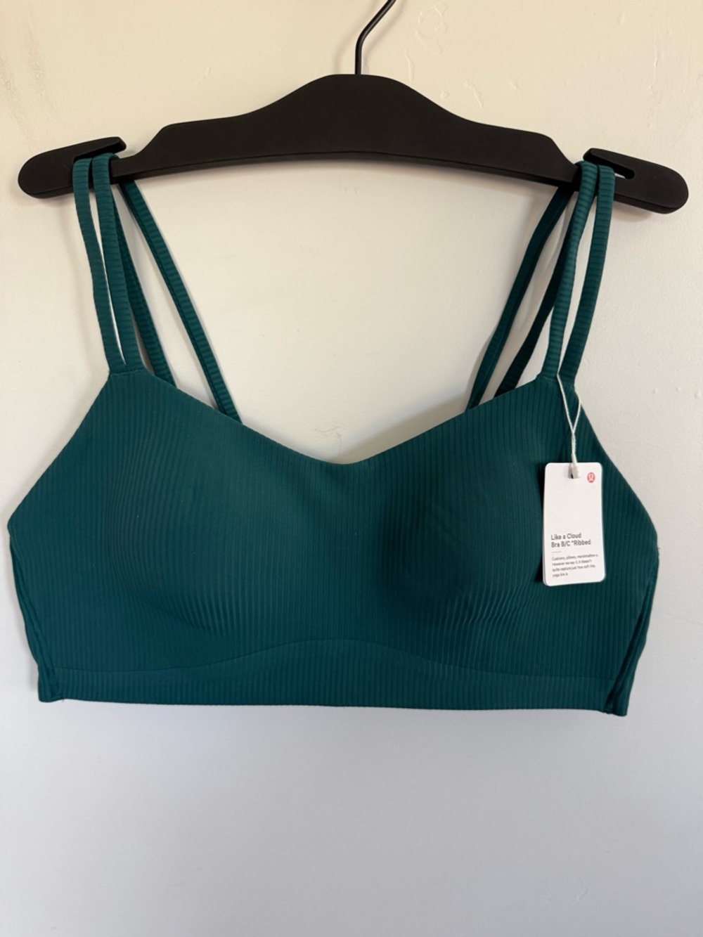 NWT Lululemon Like a Cloud Ribbed Bra *Light Support, B/C Cup Size 10